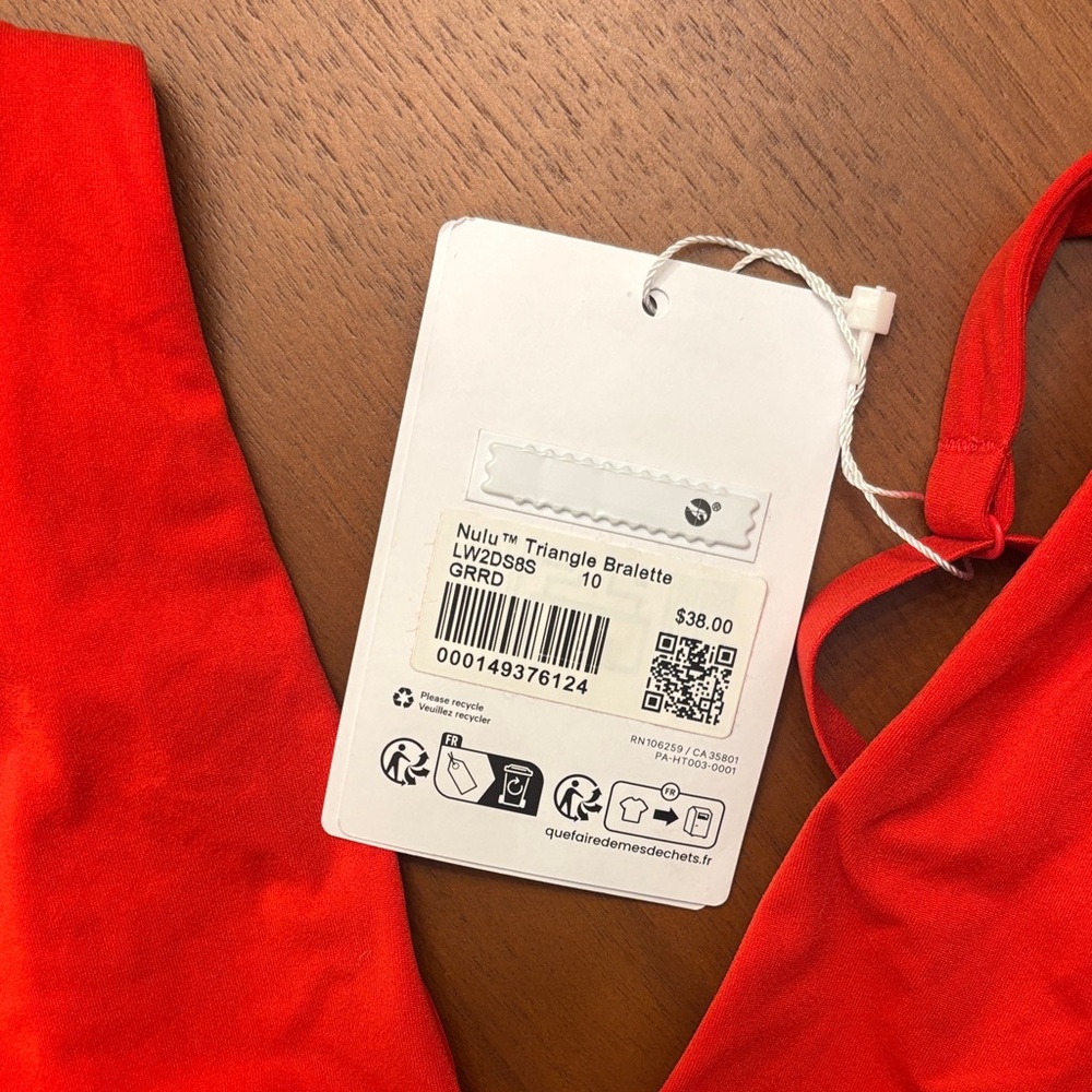 lululemon athletica Red Triangle Bralette - Picture 2 of 3